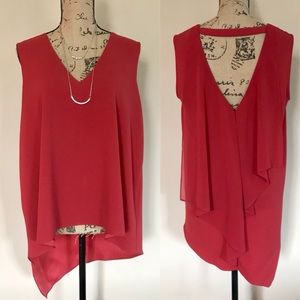 {BCBGMAXAZRIA} asymmetric top {F37}